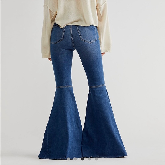 Free People Denim - Free People high rise Float on flare jeans